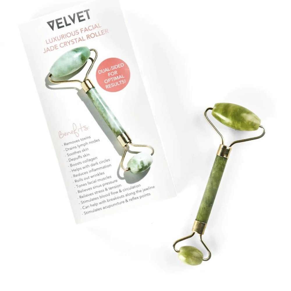 Velvet Luxurious Facial Jade Chrystal Roller